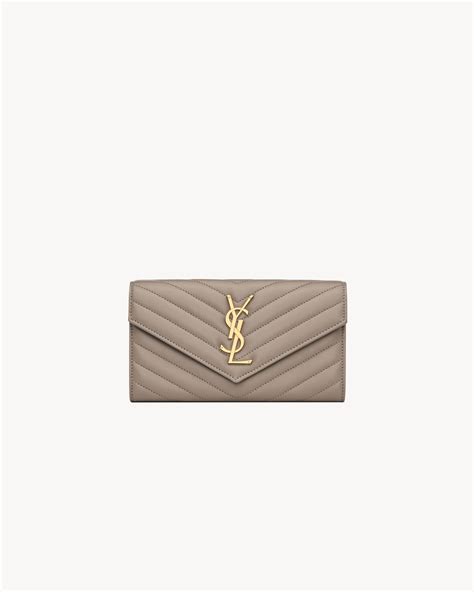 ysl 372264|CASSANDRE MATELASSÉ large flap wallet in lambskin .